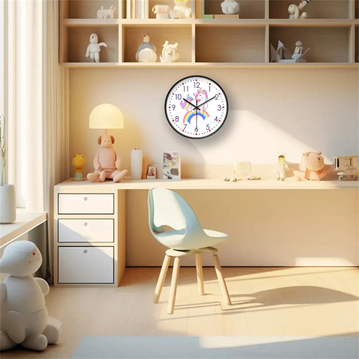 Orologio piccolo da parete unicorno